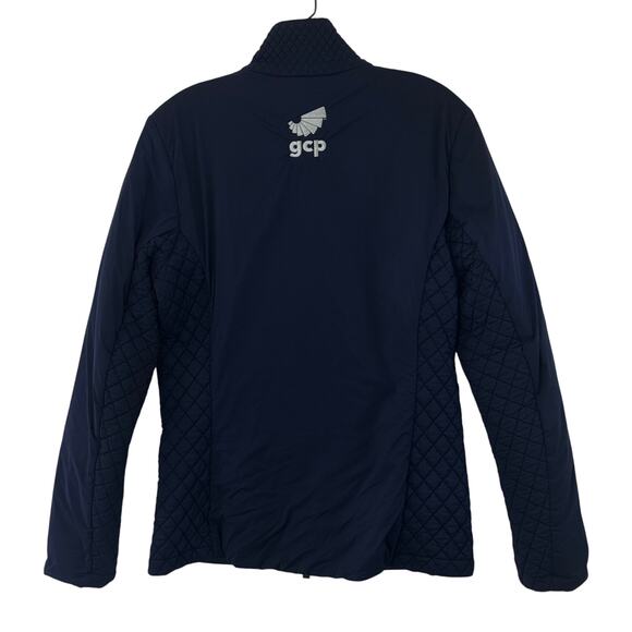 Kjus Macuna Insulation Jacket Womens 40 / L US Navy Blue Quilted Zip Branded GCP - Picture 3 of 16